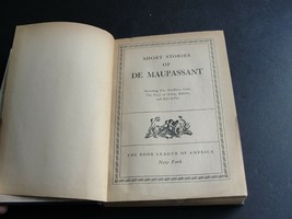 &quot;Short Stories of De Maupassant&quot; Published by The Book League of America . - £10.65 GBP