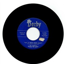 Say It With Your Heart and Where sung by Bob Carroll Derby Records 7 inc... - £5.99 GBP