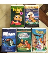 Lot (5) DISNEY Clamshell VHS Movies:  A Bug&#39;s Life, Finding Nemo, The Re... - $19.50