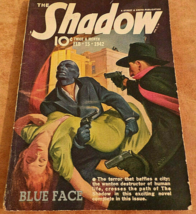 The Shadow Pulp Magazine February 15 1942 Blue Face VG+ - £58.05 GBP
