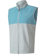 PUMA 597127 Golf Cloudspun Warm Up Vest High Rise Milky Blue ( M ) - $128.67