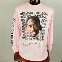 Poetic Justice Tupac Shakur Rapper Graphic Pink T-Shirt Men&#39;s Large L - £21.39 GBP