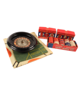 Vintage Casino Games Poker Chips Roulette Wheel Rummy - $61.68 CAD