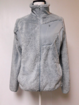 Columbia Sportswear Plush Sherpa Full Zip Jacket 2 Tone Gray 3 Pockets  Medium - £23.79 GBP