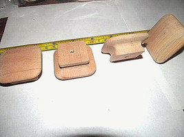 NEW UNFINISHED MAPLE SQUARE  WOOD CABINET KNOBS / PULLS LOT OF FORTY KF - $69.25
