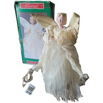 House of Lloyd Christmas Around the World Pearled Angel  Tree Topper WORKS - £28.84 GBP