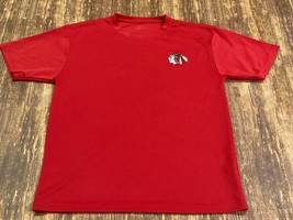 Chicago Blackhawks Men’s Red NHL Hockey T-Shirt - OLO - Medium - £3.18 GBP