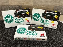 G.E. General Electric Merry Midget 35 Green Christmas Lights - Lot of 3 - - $29.02