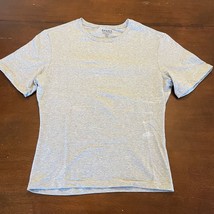 Spanx Cotton Compression Undershirt Womens XXL 2XL Gray Short Sleeve Shape Wear - £11.66 GBP