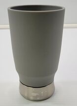 EE) Home Basics Replacement Gray Rubberized Plastic Bathroom Tumbler Ste... - $5.93