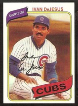 Chicago Cubs Ivan De Jesus 1980 Topps Baseball Card # 691 Nr Mt - £0.40 GBP