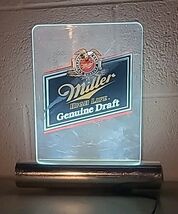 1980s MILLER Genuine Draft Beer Advertising Bar Table Register Lighted S... - $79.89