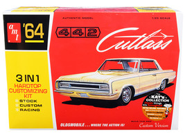 Skill 2 Model Kit 1964 Oldsmobile Cutlass 442 Hardtop 3-in-1 Kit 1/25 Scale Mode - £42.98 GBP