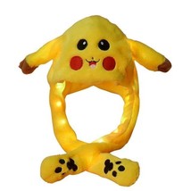 LED Light Up Pikachu Moving Ears Hat Novelty NEW - £15.09 GBP