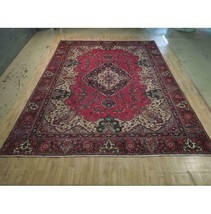 10x14 Authentic Hand Knotted Semi-Antique Wool Rug Red B-74433 * - £2,981.76 GBP