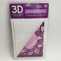 Crafter&#39;s Companion 3D Embossing Folders English Rose 1 Piece - £6.95 GBP