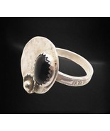 ENERGY RING JEWELRY ~VISIONS~ BLACK ONYX STERLING SILVER SS SIZE 6.5 #1 - $44.44