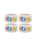 4 Rolls Official eBay Branded Logo BOPP Shipping Tape White New Sealed - €14,39 EUR