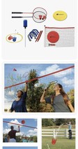 MD Sports 6 in 1 Backyard Game Combo Set, Volleyball, Badminton, Flying ... - $29.99