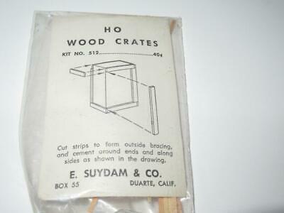 HO VINTAGE SUYDAM  WOOD CRATE KIT - NEW - S31UU - $5.08