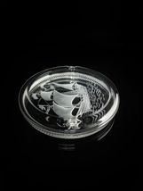 Lalique Santa Maria Crystal Ashtray  Measures 6.75" Diameter image 8