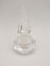 Vintage Japan American Cut Crystal  Corp Clear  Perfume Bottle w Stopper... - $23.76
