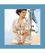 Hawaii Caftan Roses and Chain Print Beach Cover Up Dress With Batwing Sl... - £31.13 GBP