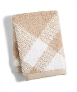 MSRP $14 Charter Club Plaid Cotton 13&quot; X Wash Cloth Beige DEFECT - $146.57 MXN