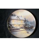 THE BEST TRADITION collector plate THOMAS KINKADE Old-Fashioned Christma... - £23.59 GBP