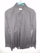 Brioni Herren Größe L Grau Lang Knopfverschluss Hemd 40-41 - €55,25 EUR Brioni Herren Größe L Grau Lang Knopfverschluss Hemd 40-41 - €55,25 EUR