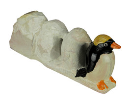 Zeckos Hand Carved Natural Stone Evolution of a Penguin Statue - £24.21 GBP