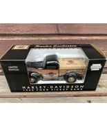 HARLEY DAVIDSON DEALER EXCLUSIVE 1940 FORD PICKUP BANK DIE CAST CORALVIL... - $34.60