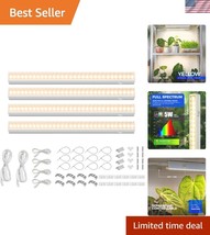 Stay Green with 4-Pack Indoor Plant Grow Lights - Super Bright &amp; Easy In... - $40.50