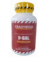 Official Retailer! CRAZYBULK D-BAL Muscle Builder Strength Gain Crazy Bu... - £50.34 GBP