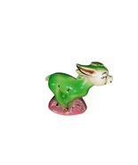 Vintage 1950&#39;s Cute Baby Donkey Running Ceramic Figurine Rare Green Color - €31,99 EUR