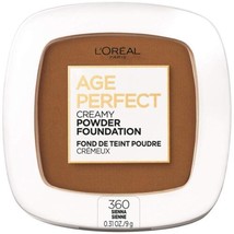 L’Oréal Age Perfect Creamy Powder Foundation Compact, 360 Sienna, 0.31 o... - $9.95