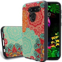 For Lg G8 Textured Lined Scratch Proof Design Hybrid Case Seamless Pattern - £4.38 GBP