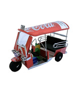 Coca Cola Can Car Model Tuk Tuk Taxi Handmade 125mm / 5&quot; Aluminum 04035 - $35.99