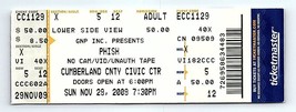 Phish Untorn Konzert Ticket Stumpf November 29 2009 Portland Maine - £39.86 GBP