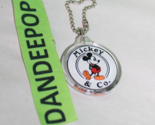 Vintage Walt Disney Mickey &amp; Co J.G. Hook Plastic Round Keychain Souvenir - £11.72 GBP