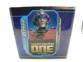 New Cinemark Popcorn Bucket Transformers One Tin Bucket New - $130.41 MXN