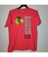 Chicago Blackhawks Mens Shirt 2XL NHL Red Short Sleeve - $13.48