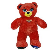 Build A Bear Captain Marvel Red Carol Danvers Sparkly Stuffed Animal Plush Toy - £29.61 GBP