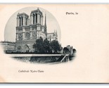 Notre Dame Cathedrale Vignette Paris France UNP UDB Postcard C19 - $8.86