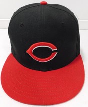 Cincinnati Reds Hat New Era 59FIFTY Men&#39;s 7 3/8 Black Red MLB - $350.51 MXN