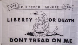 New Large 3Ftx5Ft Culpeper Minute Man Don&#39;T Tread On Me Revolutionary War Flag - £3.91 GBP