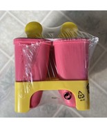 Ikea Popsicle Molds Pink &amp; Yellow Brand New 802 084 78 Sealed Makes 6 po... - £12.56 GBP