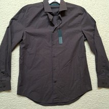 Perry Ellis Mens Shirt  size Medium slim fit button up long sleeve Purpl... - £12.33 GBP