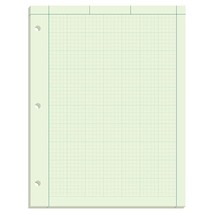 TOPS Engineering Computation Pad, 8-1/2&quot; x 11&quot;, Glue Top, 5 x 5 Graph Ru... - £13.58 GBP