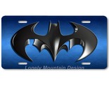Cool Batman Inspired Art on Blue FLAT Aluminum Novelty Auto License Tag ... - £14.11 GBP